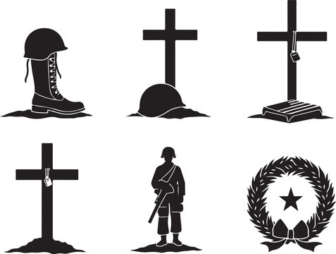 Honoring fallen heroes solemn tribute military remembrance symbols