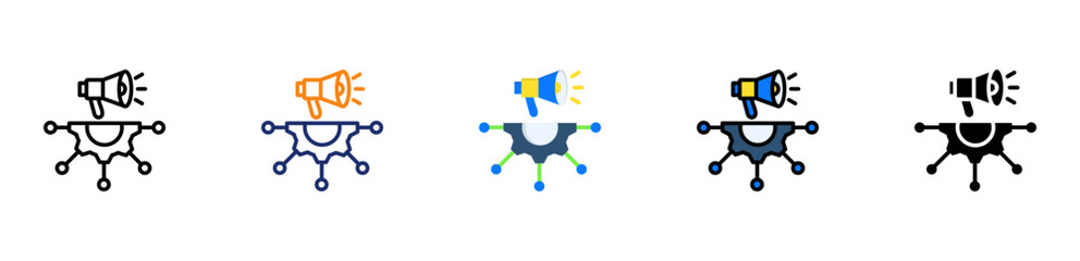 Skills Marketing Icon Multi Stle 
