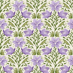 seamless floral scribble pattern background, motifs floral hand drawn, scribble style, scallop pattern, design for seamless floral pattern, printing, wrapping, background and craft