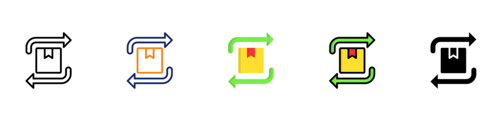 Product Return Icon Multi Stle 