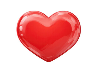 Fototapeta premium Shiny Red Heart Shape Perfect for Love Valentine's Day Romance Designs