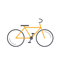 Bicycle simple minimalist flat icon doodle style