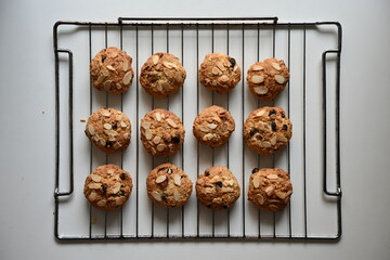  The cookies have a golden-brown color and a rustic texture, perfect for a healthy and delicious...