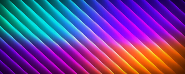 3D colorful abstract background overlap layer on bright space with glowing diagonal effect decoration. Modern graphic design element cutout style concept for web, art, flyer, card, or brochure cover
