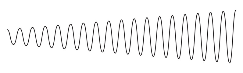 Sound wave set. Sound waves, Equalizer, Audio waves, Radio signal, Music. Recording. Sound line wave music audio icon one art voice continuous.  Wave podcast line sound soundwave noise Vector.