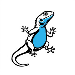 Blue Belly Lizard Animal Icon