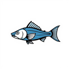 Blue Catfish Animal Icon