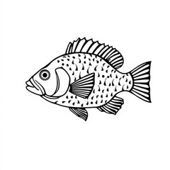 Obraz premium Bluegill Animal Icon