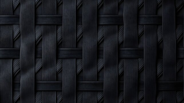 Digital illustration of a tightly woven, dark gray, rectilinear pattern with vertical ribs.