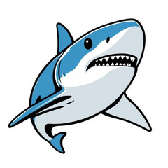 Naklejka premium Blue Shark Animal Icon