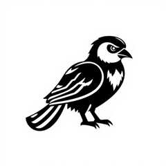 Bobolink Black Animal Icon