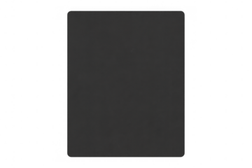 Simple black vertical rectangle with rounded corners on a transparent background, perfect for graphic design projects