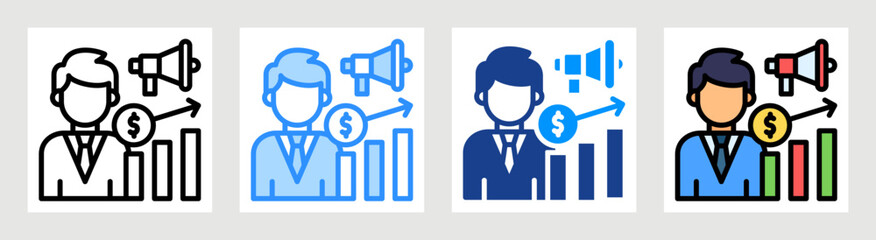 Sales Marketing Collection Set Multiple Style