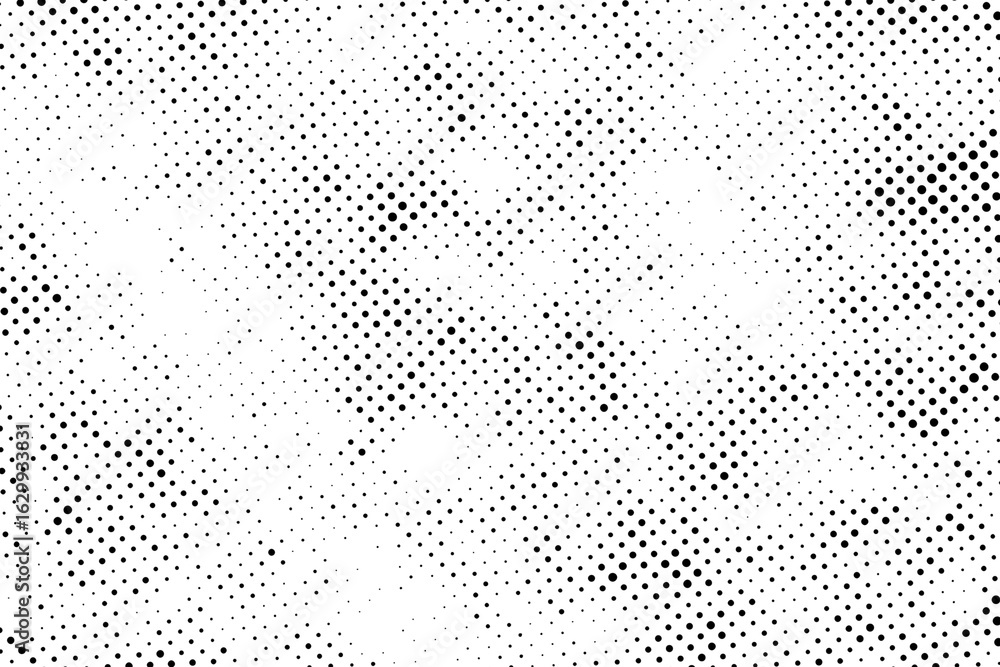 Poster halftone texture background with a vintage grunge effect, featuring a dotted pattern that adds depth
