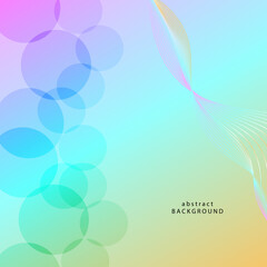 Gradient geometric background on pastel color
