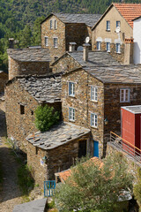 Traditional stone houses in Piodao mountain village. Piodao, Portugal.
