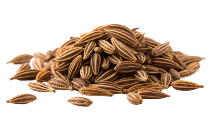 pile of Caraway spices isolated on white or Transparent background
