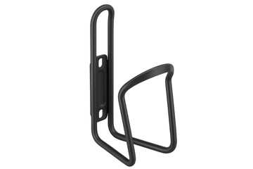 Fototapeta premium Black bicycle water bottle cage isolated on transparent background