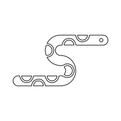 sea snake line icon