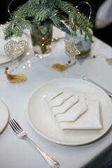 christmas table setting
