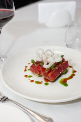 red beet salad with beets