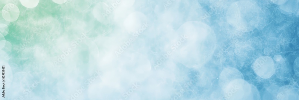 Poster abstract teal and cool blue soft bokeh background for dreamy photo overlays and web graphics