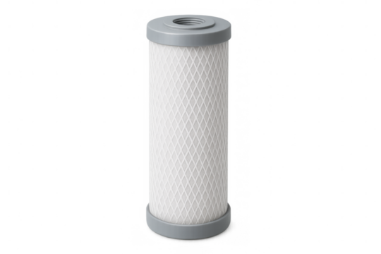 New modern water filter cartridge with transparent background