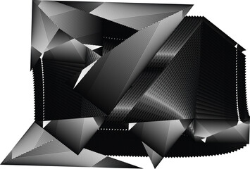 op art modern black and white background, abstract creative pattern, vector texture