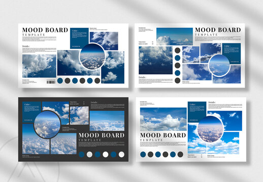Sky Mood Board Template
