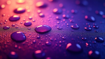 Tranquil Peaceful Water Droplets On A Rainy Day