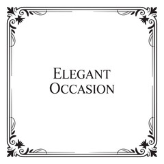 Elegant vintage border frame
