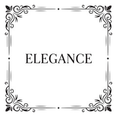 Elegant vintage border frame