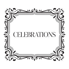 Elegant vintage border frame