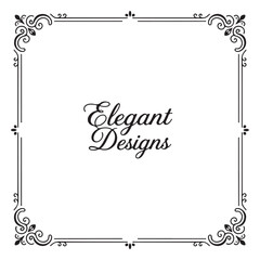 Elegant vintage border frame