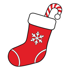 red christmas boot