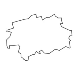 Kallakurichi District map line illustration, Tamil Nadu, India