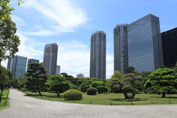 Obraz premium 浜離宮恩賜庭園