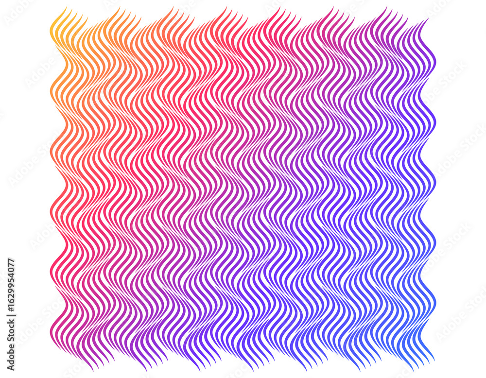Poster soft rainbow color. linear background. design elements. polygonal lines. guilloche. protective layer