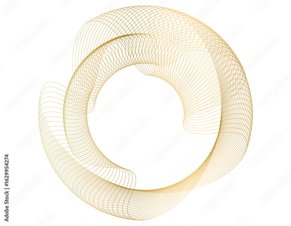 Poster design elements. wave of many purple lines circle ring. abstract vertical wavy stripes on white back