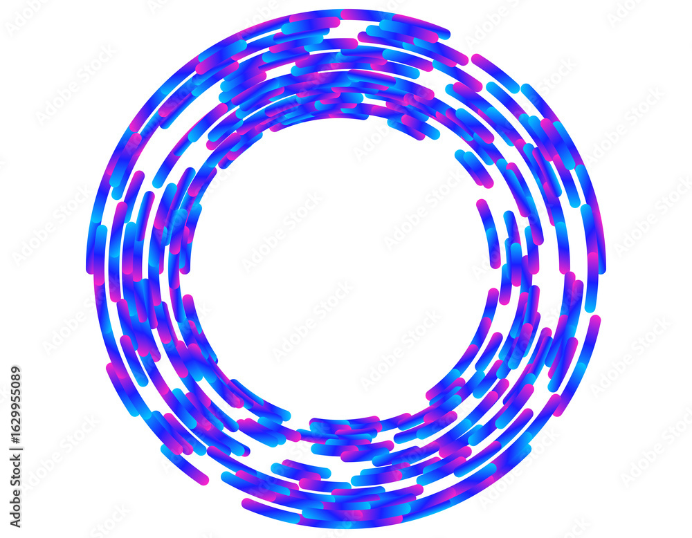Aufkleber design elements symbol editable color halftone frame circle pattern on white background. jpg frame w