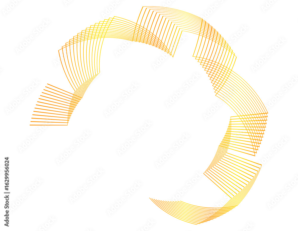 Poster design elements. wave of many purple lines circle ring. abstract vertical wavy stripes on white back
