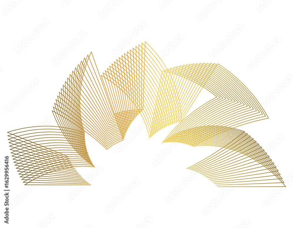 Poster design elements. wave of many purple lines circle ring. abstract vertical wavy stripes on white back