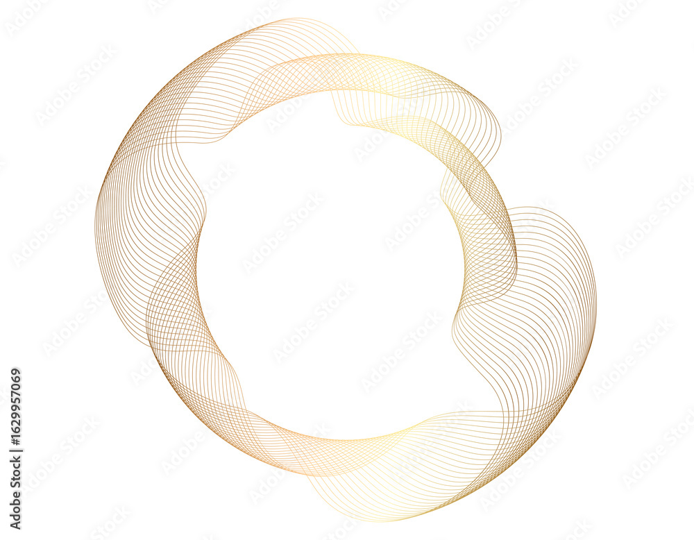 Poster design elements. wave of many glittering lines. abstract wavy stripes on white background isolated. 