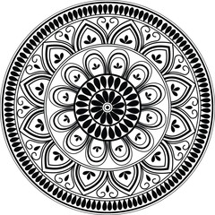 Mandala Coloring Design For Adults