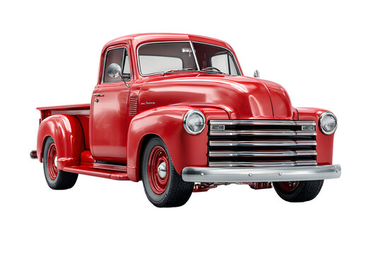 pickup red isolated truck 3d white suv front silver generic grey car heavy vehicle transport cargo side perspective wheel long auto three-dimensional retro old