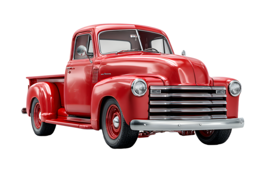 pickup red isolated truck 3d white suv front silver generic grey car heavy vehicle transport cargo side perspective wheel long auto three-dimensional retro old