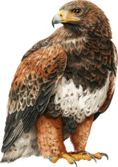 Obraz premium Portrait of a majestic eagle standing tall and proud in nature