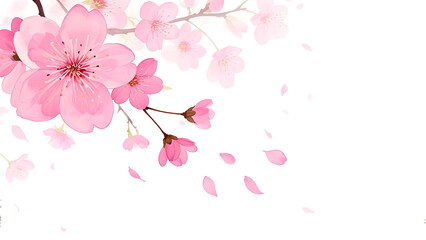 Obraz premium Cherry blossom petals