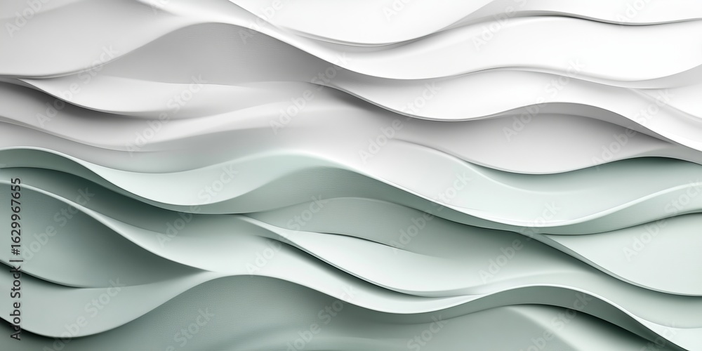 Aufkleber elegant mint wave texture background in high resolution for modern content and design projects