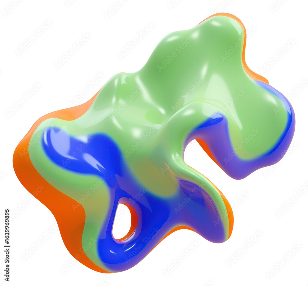 Poster png 3d render of abstract fluid shape represent of basic shape confectionery accessories accessory.